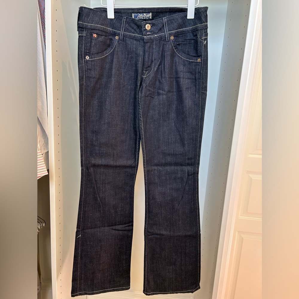 NWT Hudson jeans. Size 30. Darker denim w/wider leg. So cute!